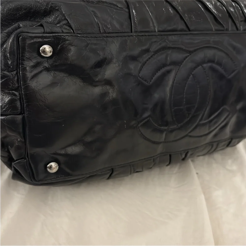 Chanel CC Glazed Twisted Tote/ Shoulder Bag